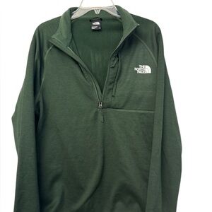 The North Face Forest Green Half-Zip Top